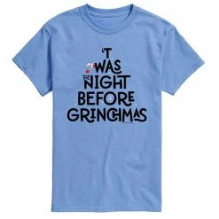 Licensed Character Men's Dr. Seuss The Grinch "'Twas The Night Before Christmas" Tee Grey -Licensed Character Shop unnamed file 38163