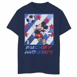 Licensed Character Disney's Mickey Mouse & Friends Boys 8-20 Mickey Mouse Soccer USA Graphic Tee White -Licensed Character Shop unnamed file 38166