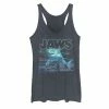 Licensed Character Juniors' Jaws Great White Shark Graphic Tank Navy Heather -Licensed Character Shop unnamed file 38167