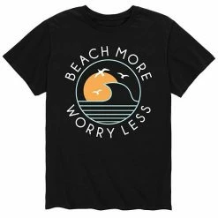 Licensed Character Men's Beach More Worry Less Tee Blue -Licensed Character Shop unnamed file 38188