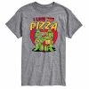 Licensed Character Men's TMNT I Love You Pizza Tee Gray -Licensed Character Shop unnamed file 38216