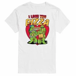 Licensed Character Men's TMNT I Love You Pizza Tee Gray -Licensed Character Shop unnamed file 38219