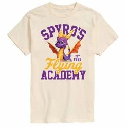 Licensed Character Men's Spyro's Flying Academy Tee Beige Khaki -Licensed Character Shop unnamed file 38230