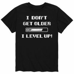 Licensed Character Men's I Don't Get Older I Level Up Tee Black -Licensed Character Shop unnamed file 38241