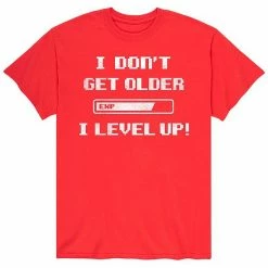 Licensed Character Men's I Don't Get Older I Level Up Tee Black -Licensed Character Shop unnamed file 38242