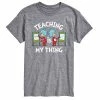 Licensed Character Men's Dr. Seuss Teaching Is My Thing Tee Gray -Licensed Character Shop unnamed file 38267