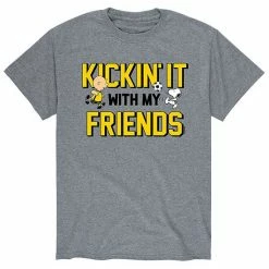 Licensed Character Men's Peanuts Kickin With Friends Tee Blue -Licensed Character Shop unnamed file 38309