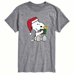 Licensed Character Men's Peanuts Snoopy Woodstock Gift Tee Blue -Licensed Character Shop unnamed file 38315