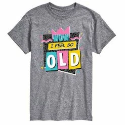 Licensed Character Men's Wow I Feel Old Tee Gray