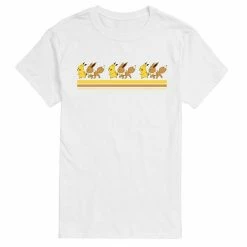 Licensed Character Men's Pokemon Pikachu Eevee Retro Tee White -Licensed Character Shop unnamed file 38330