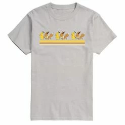 Licensed Character Men's Pokemon Pikachu Eevee Retro Tee White -Licensed Character Shop unnamed file 38331