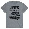 Licensed Character Men's Too Short Boring Car Tee Grey -Licensed Character Shop unnamed file 38389