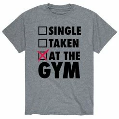 Licensed Character Men's Single Taken At Gym Checklist Tee Grey -Licensed Character Shop unnamed file 38394