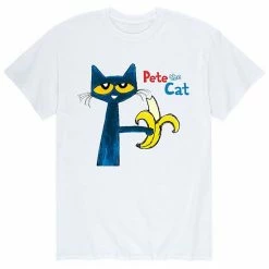 Licensed Character Men's Pete The Cat Pete And Banana Tee Athletic Heather -Licensed Character Shop unnamed file 38496