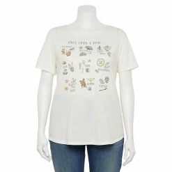 Licensed Character Disney Princesses "Once Upon A Time" Plus Size Graphic Tee
