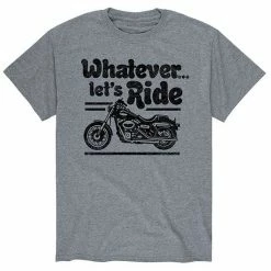 Licensed Character Men's Whatever Lets Ride Tee White