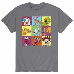 Licensed Character Men's Nick All Stars 9 Squares Tee Black -Licensed Character Shop unnamed file 38679