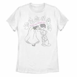 Licensed Character Disney's Snow White And The Seven Dwarfs Juniors' Heigh-Ho Line Art Tee