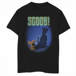 Licensed Character Boys 8-20 Scoob 2020 Scoob An Shadow Poster Graphic Tee Navy