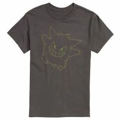 Licensed Character Men's Pokemon GenGar Big Face Tee White -Licensed Character Shop unnamed file 3876