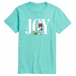 Licensed Character Men's Peanuts Snoopy Woodstock Joy Tee Black -Licensed Character Shop unnamed file 3881
