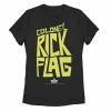 Licensed Character Juniors' The Suicide Sqaud Colonel Rick Flag Yellow Text Tee -Licensed Character Shop unnamed file 38829