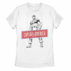 Licensed Character Juniors' Marvel Avengers Captain America Portrait Tee