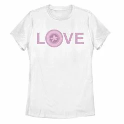 Licensed Character Juniors' Marvel Avengers Love Shield Tee