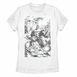 Licensed Character Juniors' Marvel Hulk Comic Cover Sketch Tee