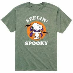 Licensed Character Men's Peanuts Snoopy "Feelin' Spooky" Tee Black -Licensed Character Shop unnamed file 3886
