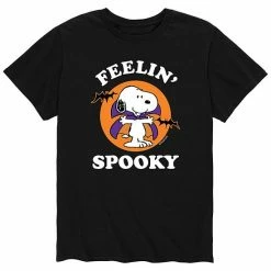 Licensed Character Men's Peanuts Snoopy "Feelin' Spooky" Tee Black -Licensed Character Shop unnamed file 3887