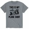 Licensed Character Men's My Only Plane Shirt Tee Red -Licensed Character Shop unnamed file 3888
