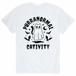 Licensed Character Men's "Paranormal Cativity" Halloween Tee Grey -Licensed Character Shop unnamed file 3893