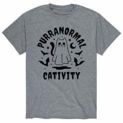 Licensed Character Men's "Paranormal Cativity" Halloween Tee Grey -Licensed Character Shop unnamed file 3894