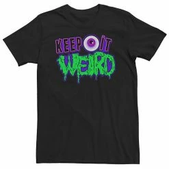 Licensed Character Big & Tall "Keep It Weird" Animated Text Tee