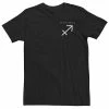 Licensed Character Big & Tall Sagittarius Astrological Sign Simple Left Chest Text Tee -Licensed Character Shop unnamed file 38981