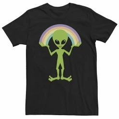 Licensed Character Big & Tall Alien Creating A Rainbow Tee
