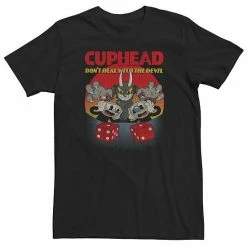 Licensed Character Big & Tall Cuphead And Mugman Devil's Dice Video Game Tee