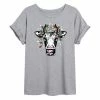 Licensed Character Juniors' Christmas Cow Oversized Graphic Tee -Licensed Character Shop unnamed file 3920