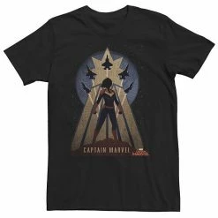 Licensed Character Big & Tall Marvel Captain Marvel Movie Space Poster Tee
