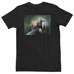 Licensed Character Big & Tall Marvel Inhumans TV Black Bolt Medusa Space Tee