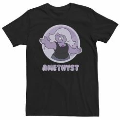 Licensed Character Big & Tall CN Steven Universe Amethyst Character Badge Tee