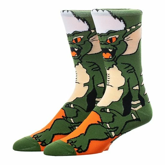 Licensed Character Men's Gremlins Graphic Print Crew Socks 3 Licensed Character Men's Gremlins Graphic Print Crew Socks