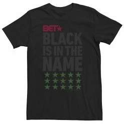 Licensed Character Big & Tall BET Black Is In The Name Stars Tee
