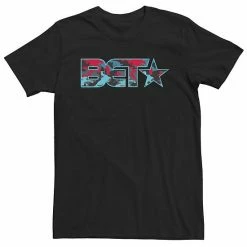 Licensed Character Big & Tall BET Bright Camouflage Logo Tee
