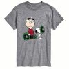 Licensed Character Men's Peanuts Charlie Brown Wreath Tee White