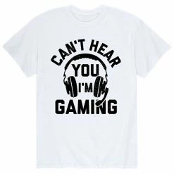 Licensed Character Men's Cant Hear You Gaming Tee Red -Licensed Character Shop unnamed file 3988