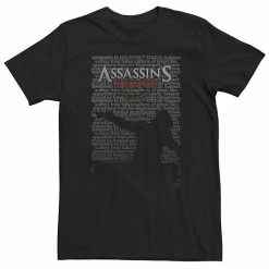 Licensed Character Big & Tall Assassin's Creed Text Outline Tee