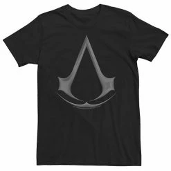 Licensed Character Big & Tall Assassin's Creed 3D Grey Logo Tee