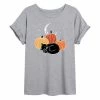 Licensed Character Juniors' Cat Sleeping By Pumpkins Oversized Graphic Tee -Licensed Character Shop unnamed file 4023